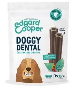 Edgard and Cooper | Doggy Dental Strawberry & Mint Medium Dog 7 Sticks | 7sticks