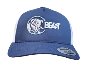 Elephant Beast Navy Blue & White Trucker Mesh Snapback Cap
