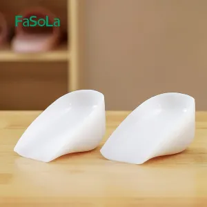 FaSoLa Invisible Silicone Height Increase Insoles for Women - 3.5cm, White