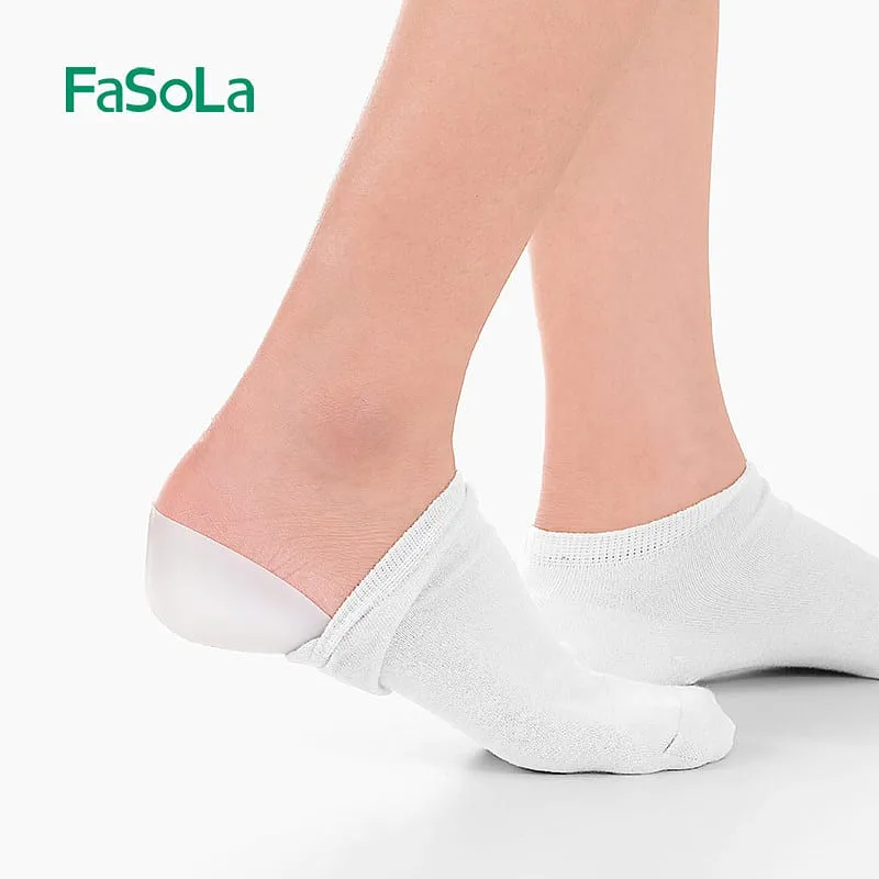 FaSoLa Invisible Silicone Height Increase Insoles for Women - 3.5cm, White