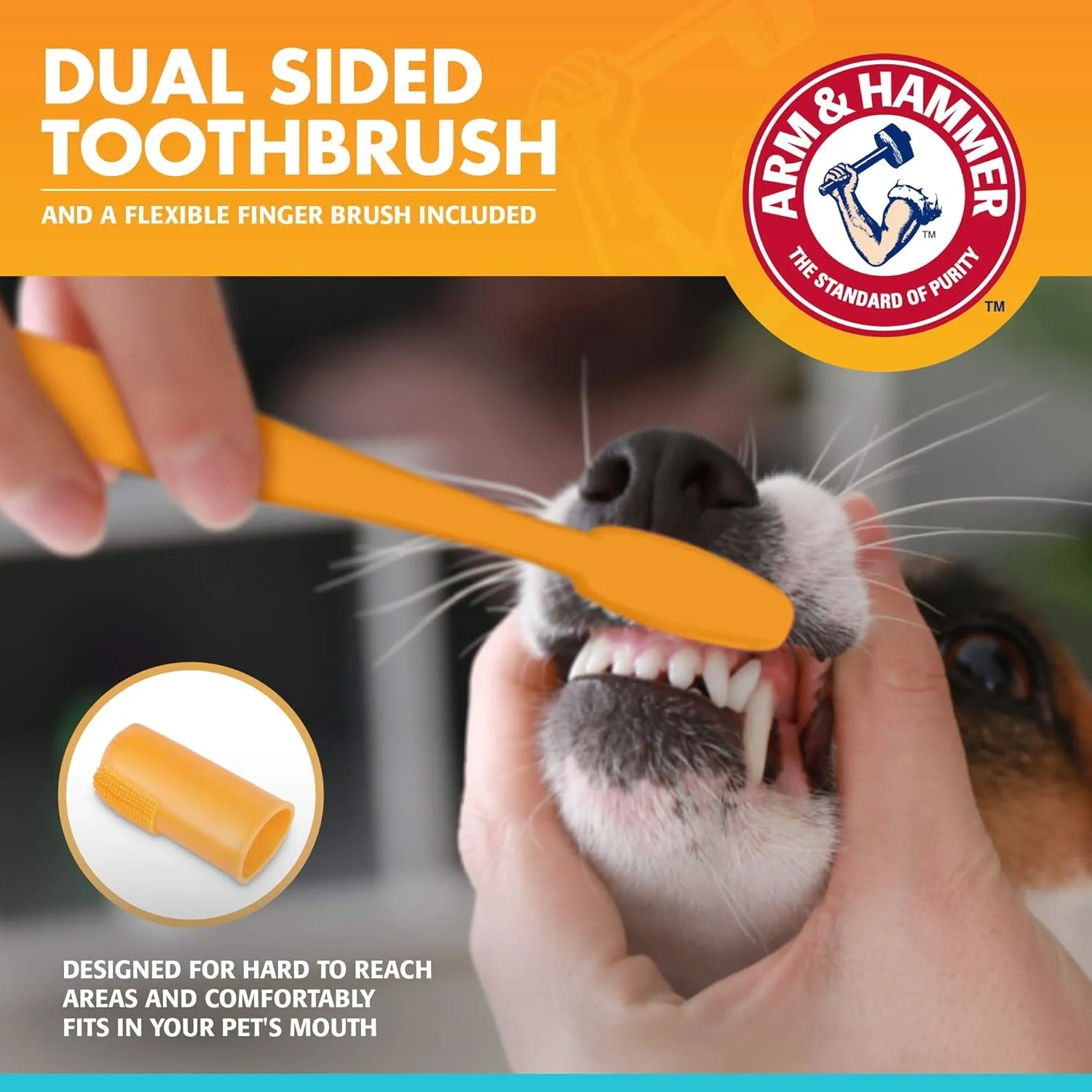 for Pets Fresh Breath Kit for Dogs | Contains Toothpaste, Toothbrush & Fingerbrush | Reduces Plaque & Tartar Buildup | Safe for Puppies, 3-Piece Kit, Vanilla Ginger Flavor