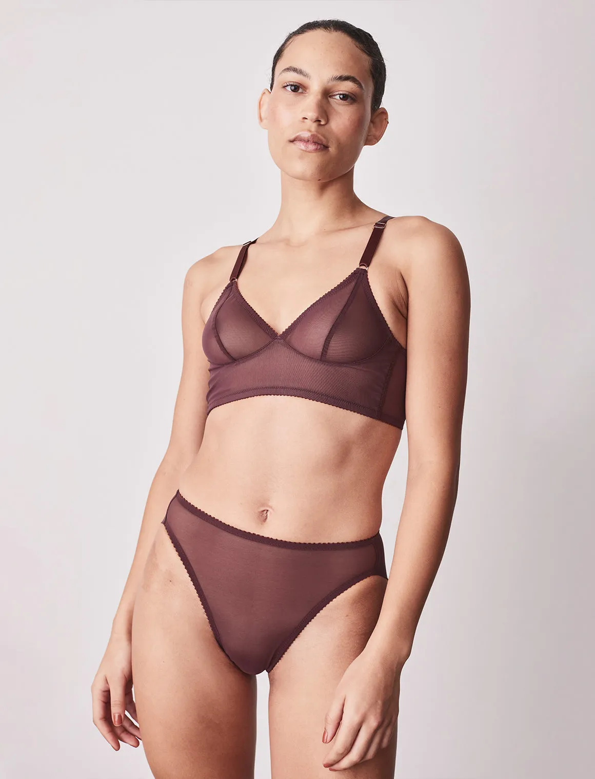 Fortnight: Meshie Longline Wireless Bra - 30G, 38D, 38DD