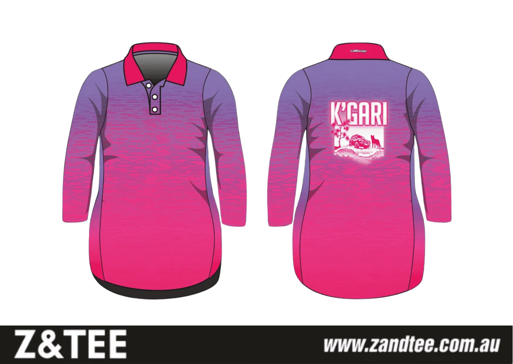 Fraser Island | K'gari Beach Wave Pink Fishing Dress ★Pre-Order★