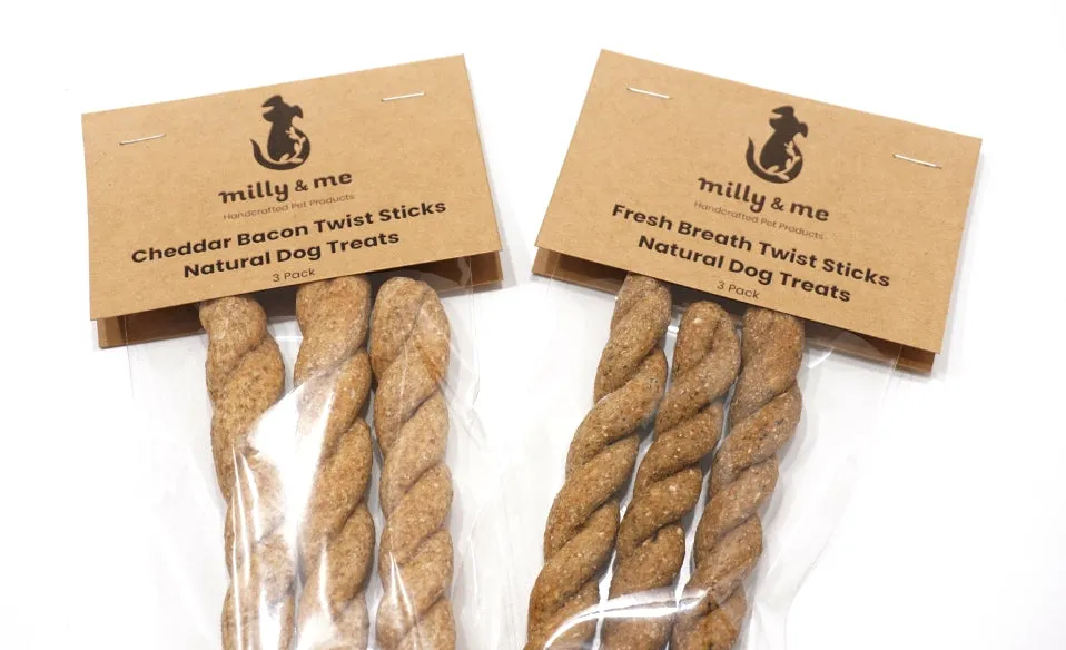 Fresh Breath Twist Sticks Natural Dog Treats