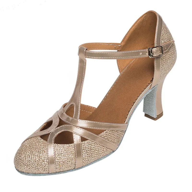 Glitter Salsa Dance Shoes Women Latin Dance Shoes