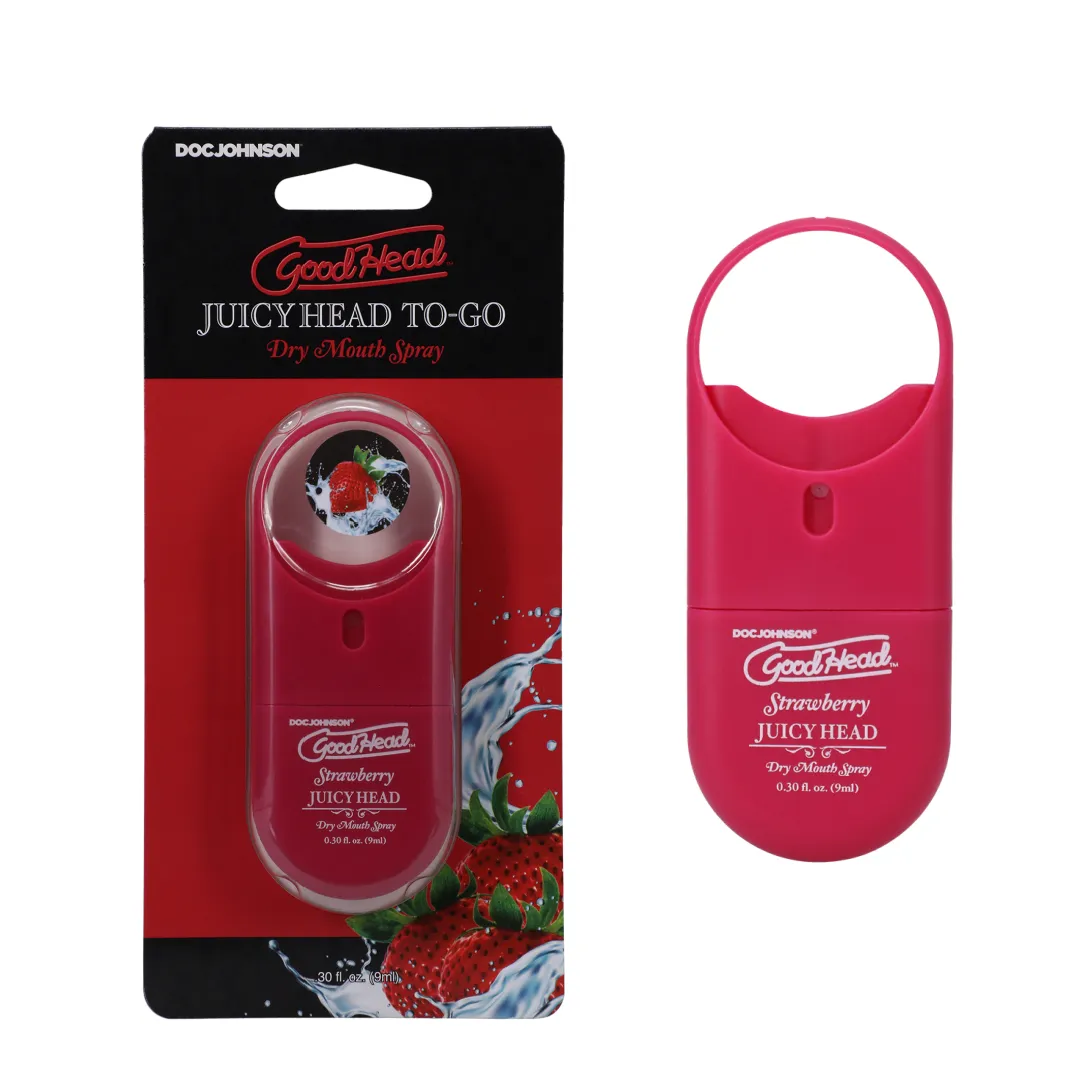 GoodHead - Juicy Head Dry Mouth Spray To-Go - Strawberry - .30 fl. oz.