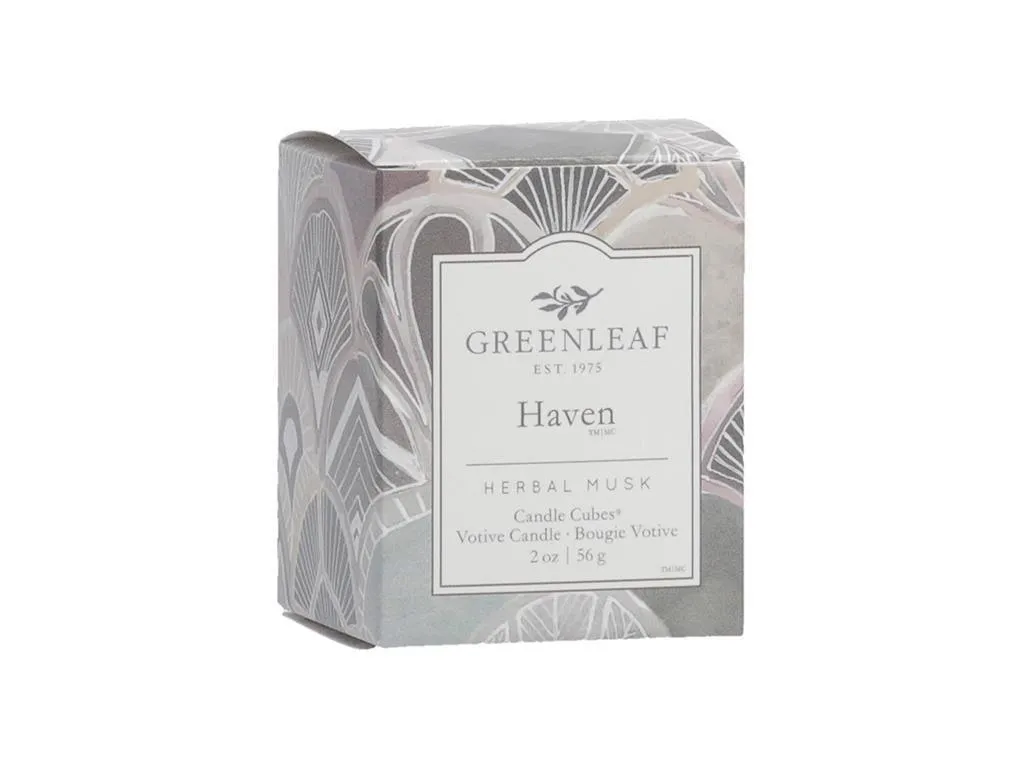 Greenleaf Haven Candle Cube Votive