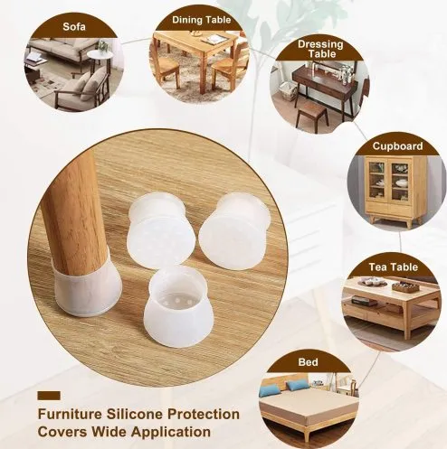 GRIPPRO Furniture Anti-Slip Leg Pads | 20 Pcs
