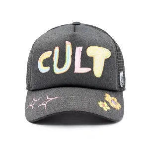 Hand Drawn Trucker - Steel