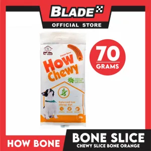 Howbone Chewy Flower Bone Orange 70g Dog Dental Chew