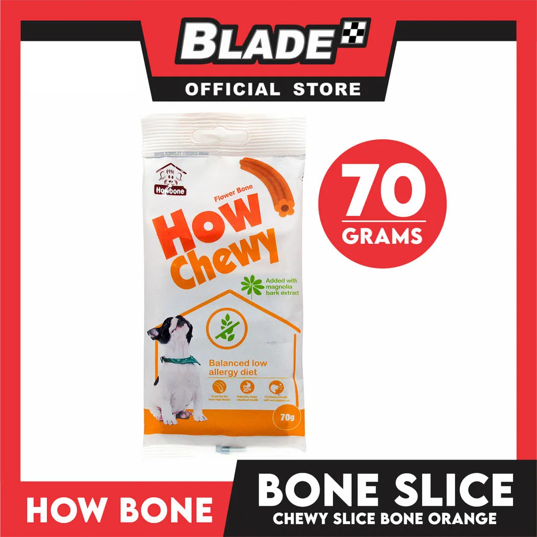 Howbone Chewy Flower Bone Orange 70g Dog Dental Chew