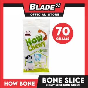 Howbone Chewy Tubular Bone Green 70g Dog Dental Chew
