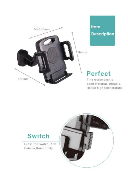 Hypersonic Rear Passanger Phone Stand