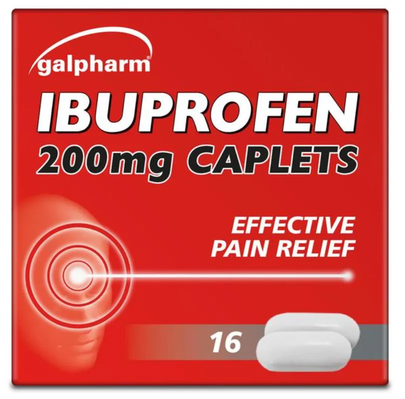 Ibuprofen 200mg Caplets 16s