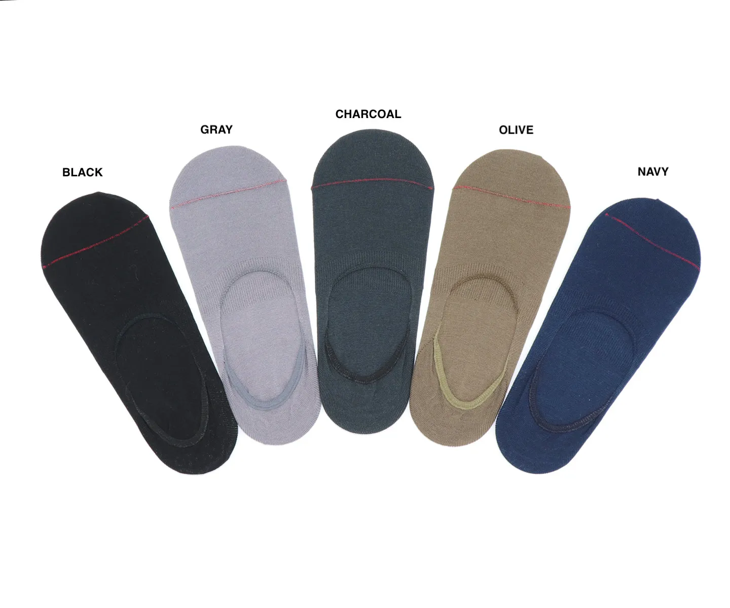 Invisible Footlet High Gauge Anti-slip Foot Cover - Charcoal