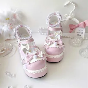 Kawaii Cat Bow Shoes