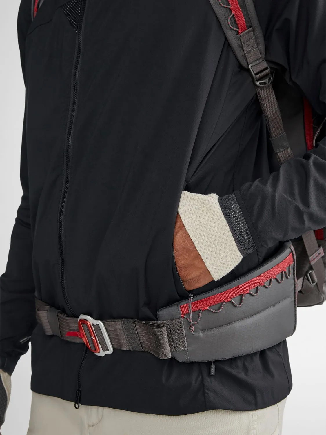 Klättermusen: Men's Nal Hooded Windbreaker Jacket - Olive