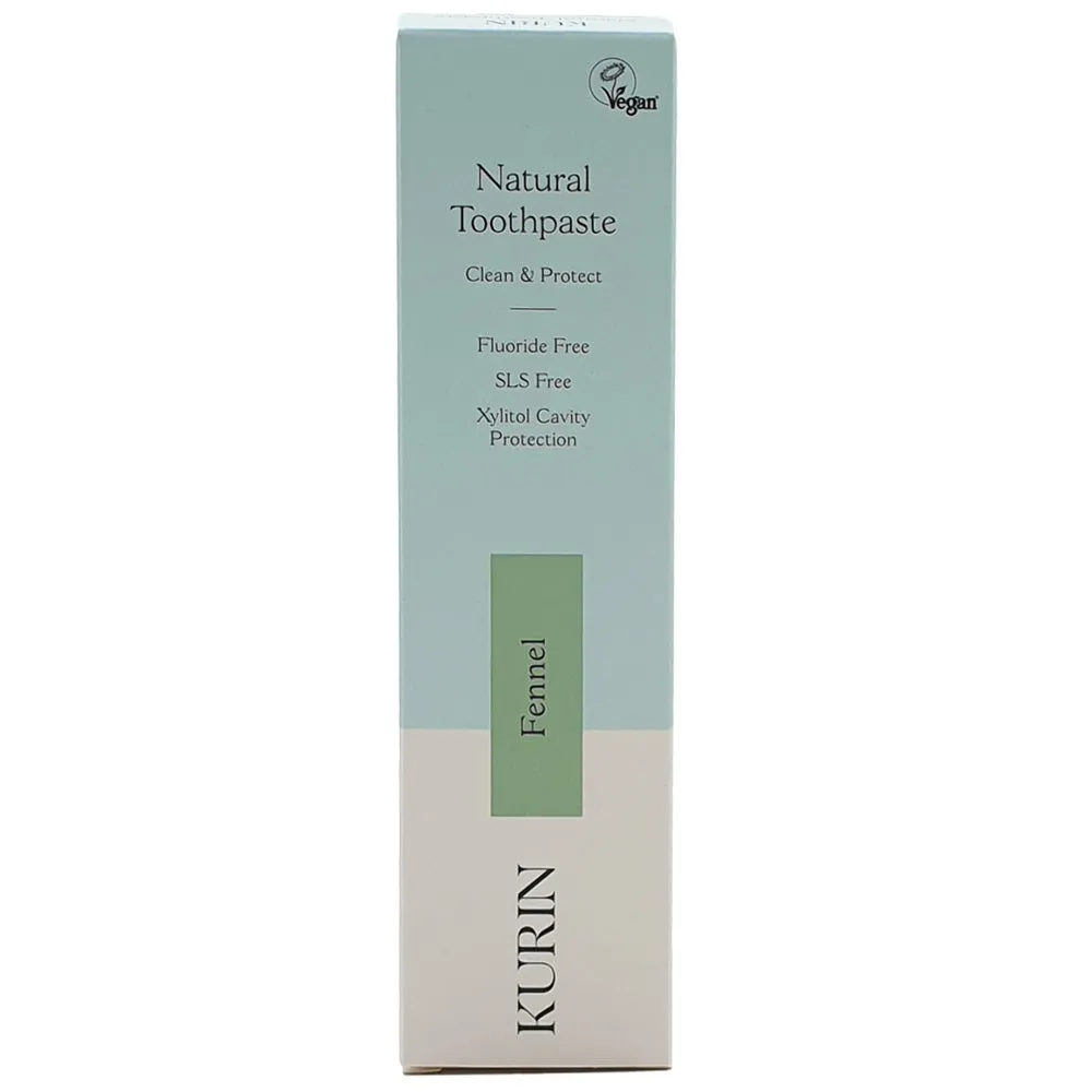 Kurin Natural Toothpaste Clean & Protect Fluoride Free Fennel 100ml