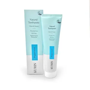 Kurin Natural Toothpaste Fluoride Free Peppermint 100ml