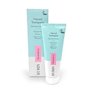 Kurin Natural Toothpaste Kids Clean & Protect Fluoride Free Strawberry 75ml