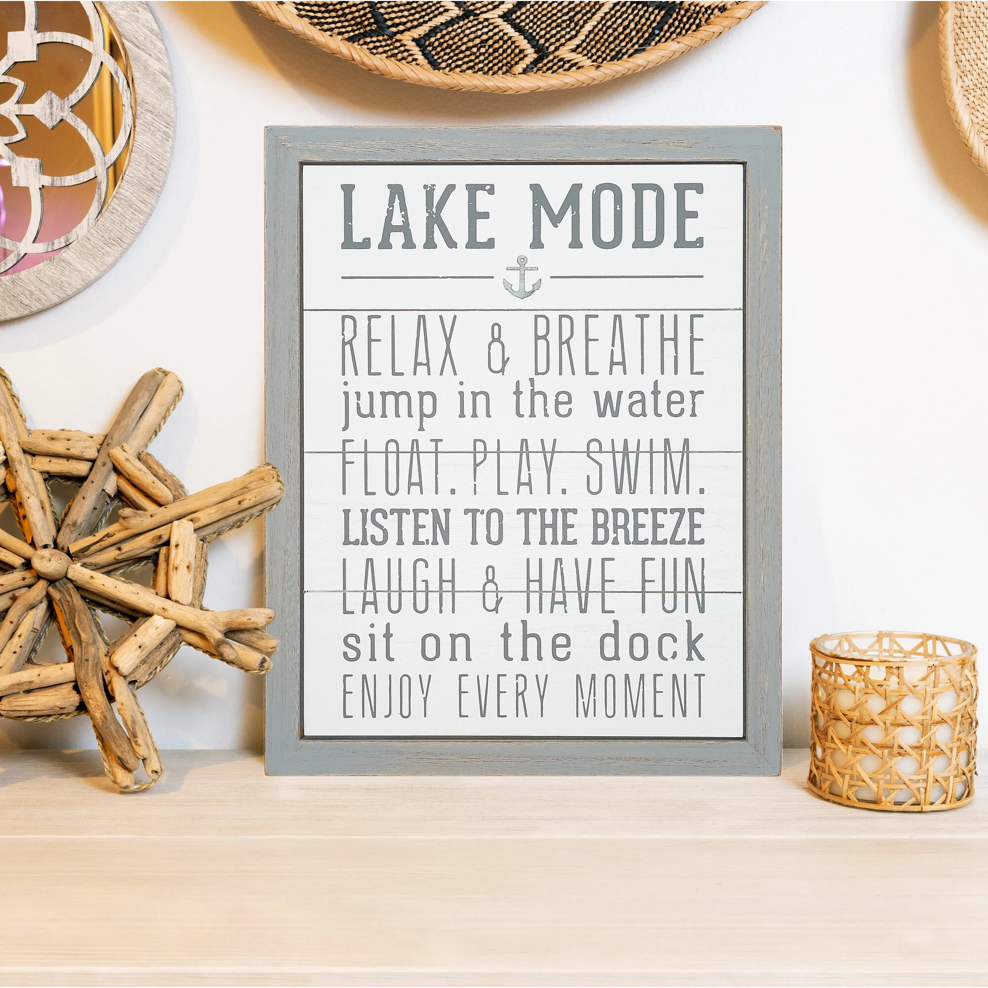 Lake Mode 12" x 15" MDF Sign