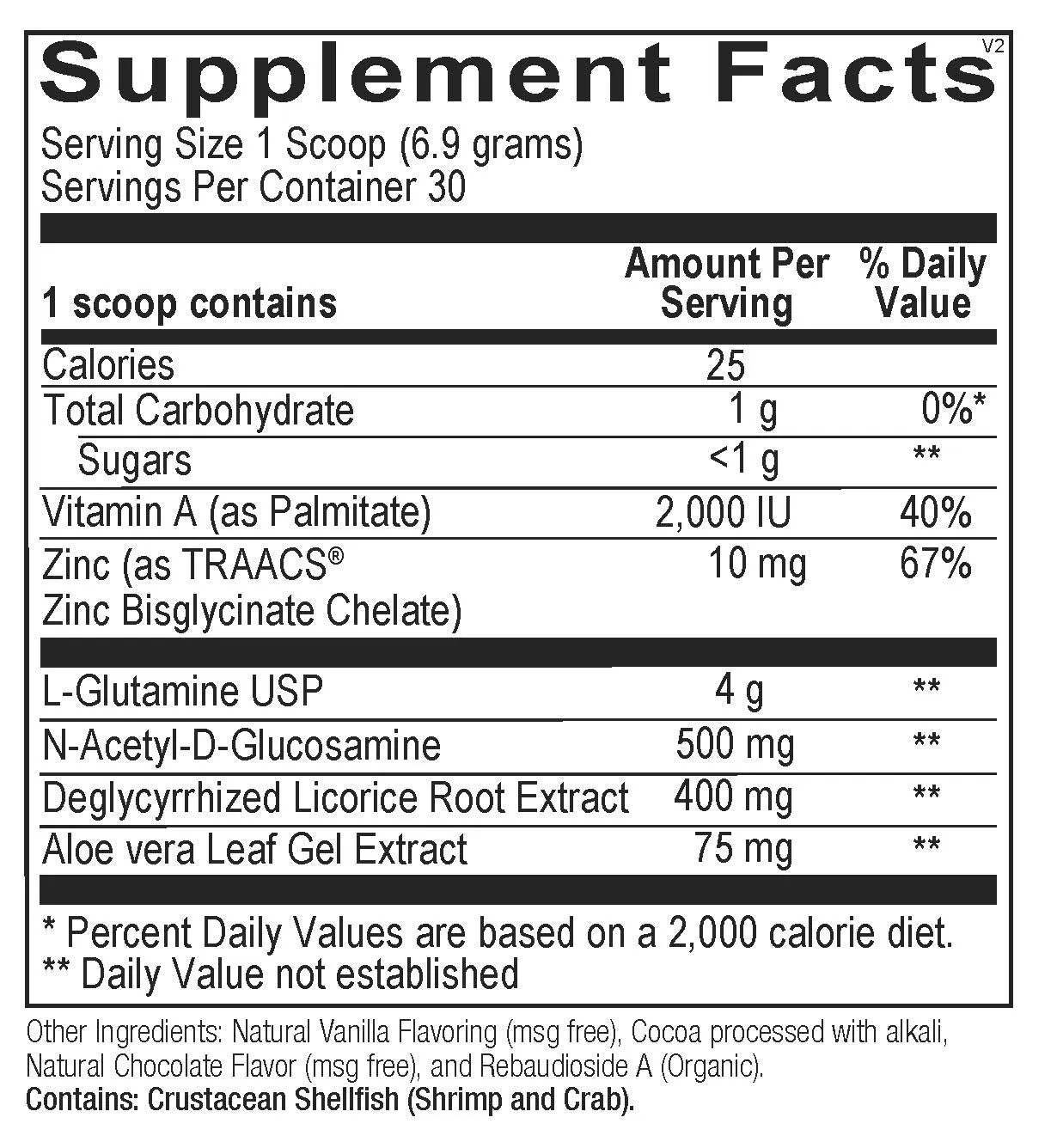 Leaky Gut Support Powder - 30 Servings - Gluten Free