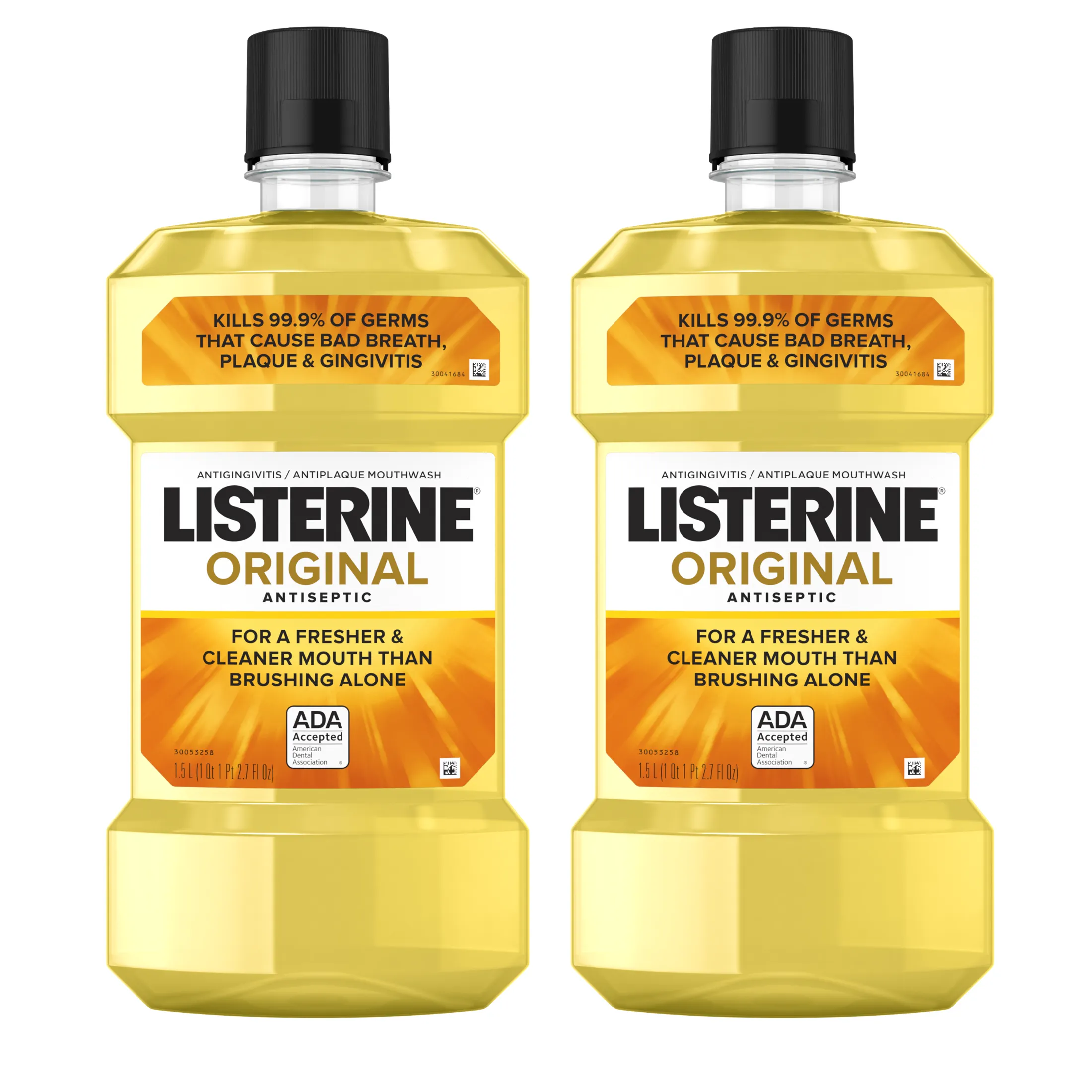 Listerine Original Antiseptic Mouthwash, 1.5L Twinpack