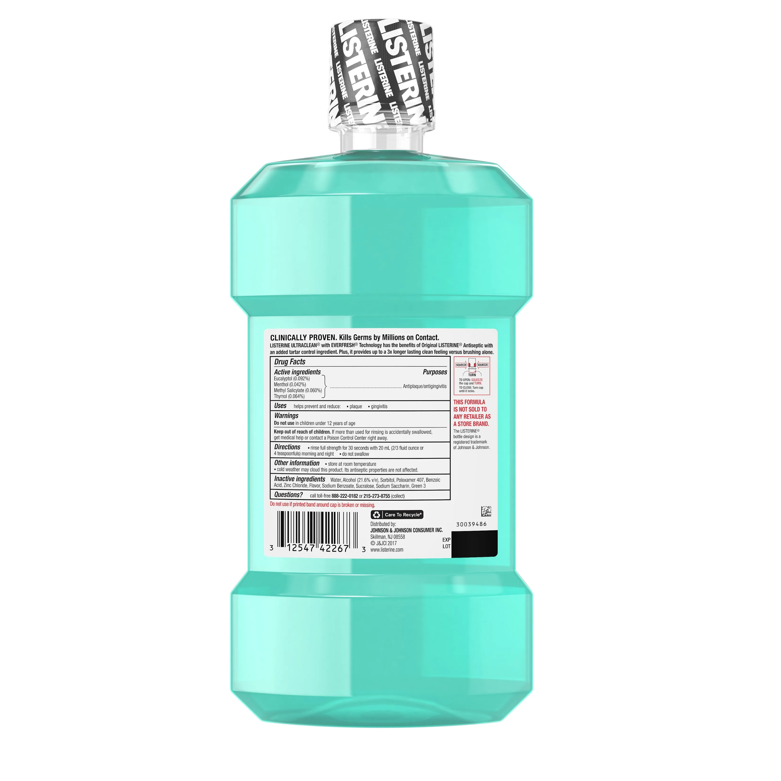 Listerine Ultraclean Cool Mint Antiseptic Mouthwash
