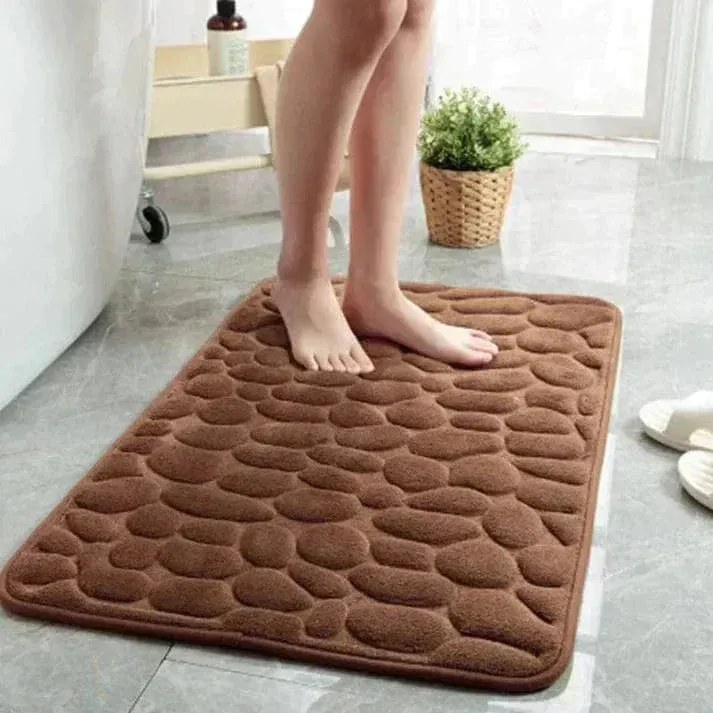 Luxury CottonStone Anti-Slip Bath Mat – Comfort Meets Safety