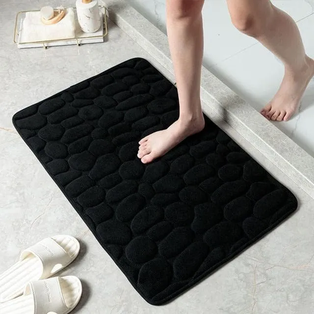 Luxury CottonStone Anti-Slip Bath Mat – Comfort Meets Safety