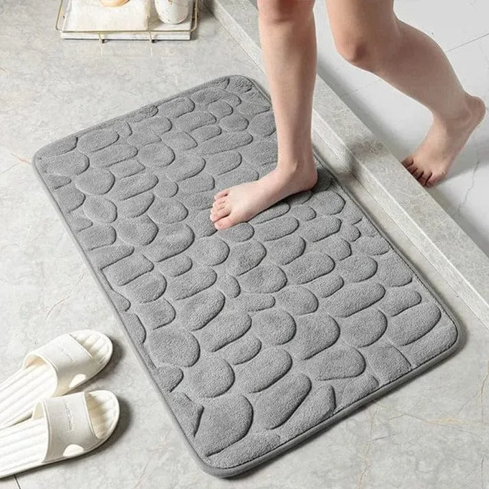 Luxury CottonStone Anti-Slip Bath Mat – Comfort Meets Safety
