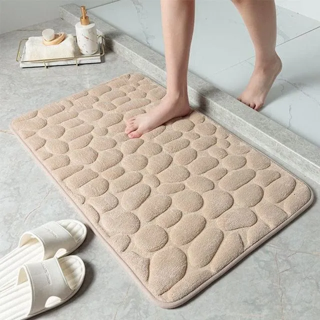 Luxury CottonStone Anti-Slip Bath Mat – Comfort Meets Safety