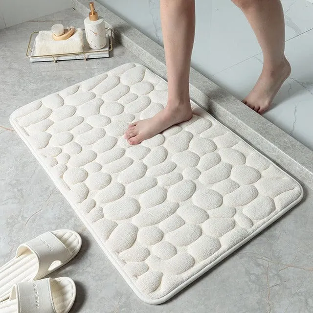 Luxury CottonStone Anti-Slip Bath Mat – Comfort Meets Safety