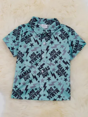 Mama’s Boy Top: Blue