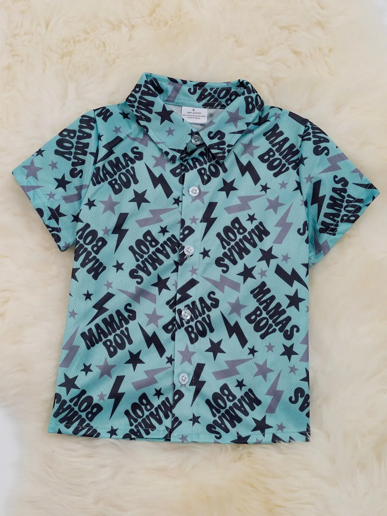 Mama’s Boy Top: Blue