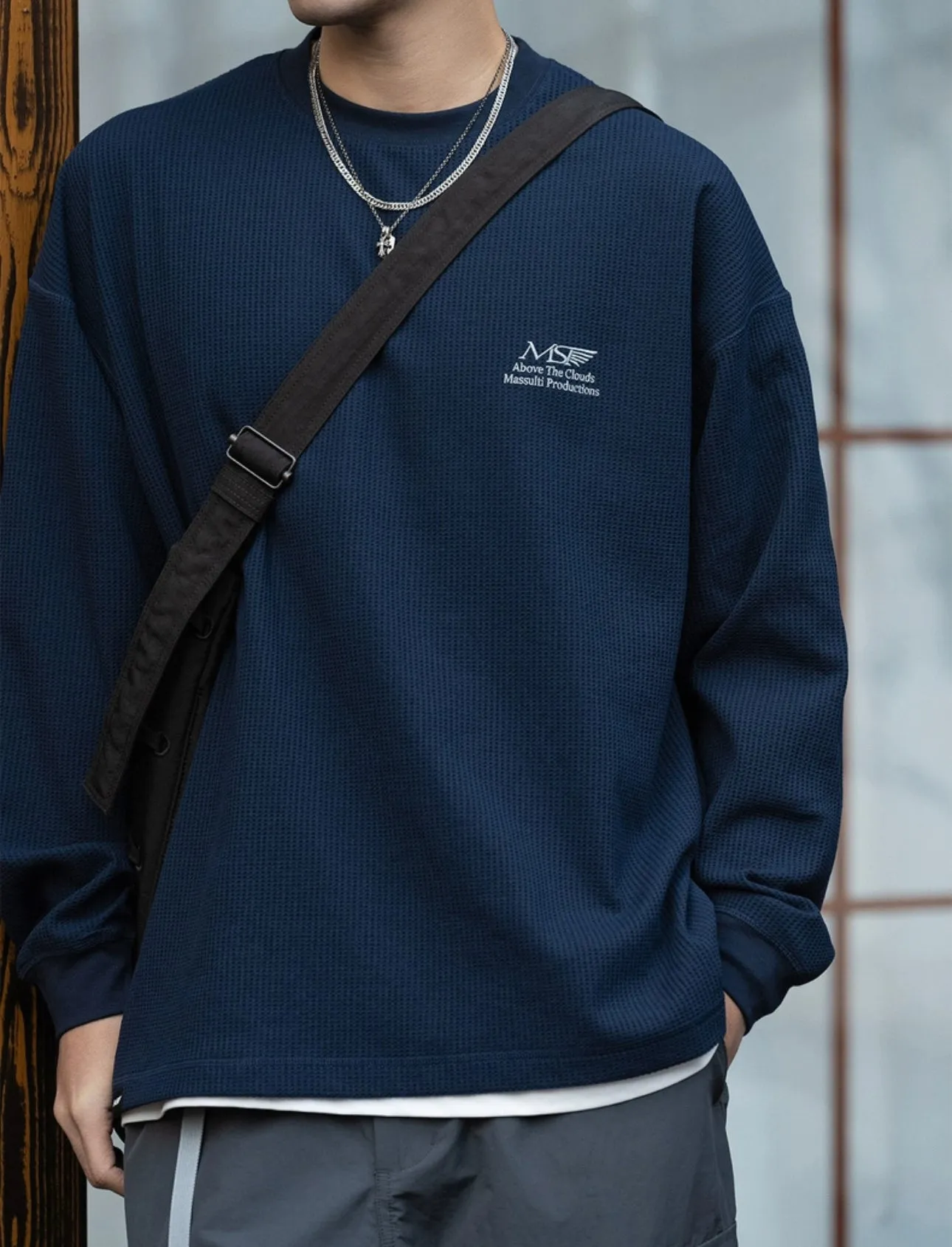MASS 25SS WAFFLE LS TEE