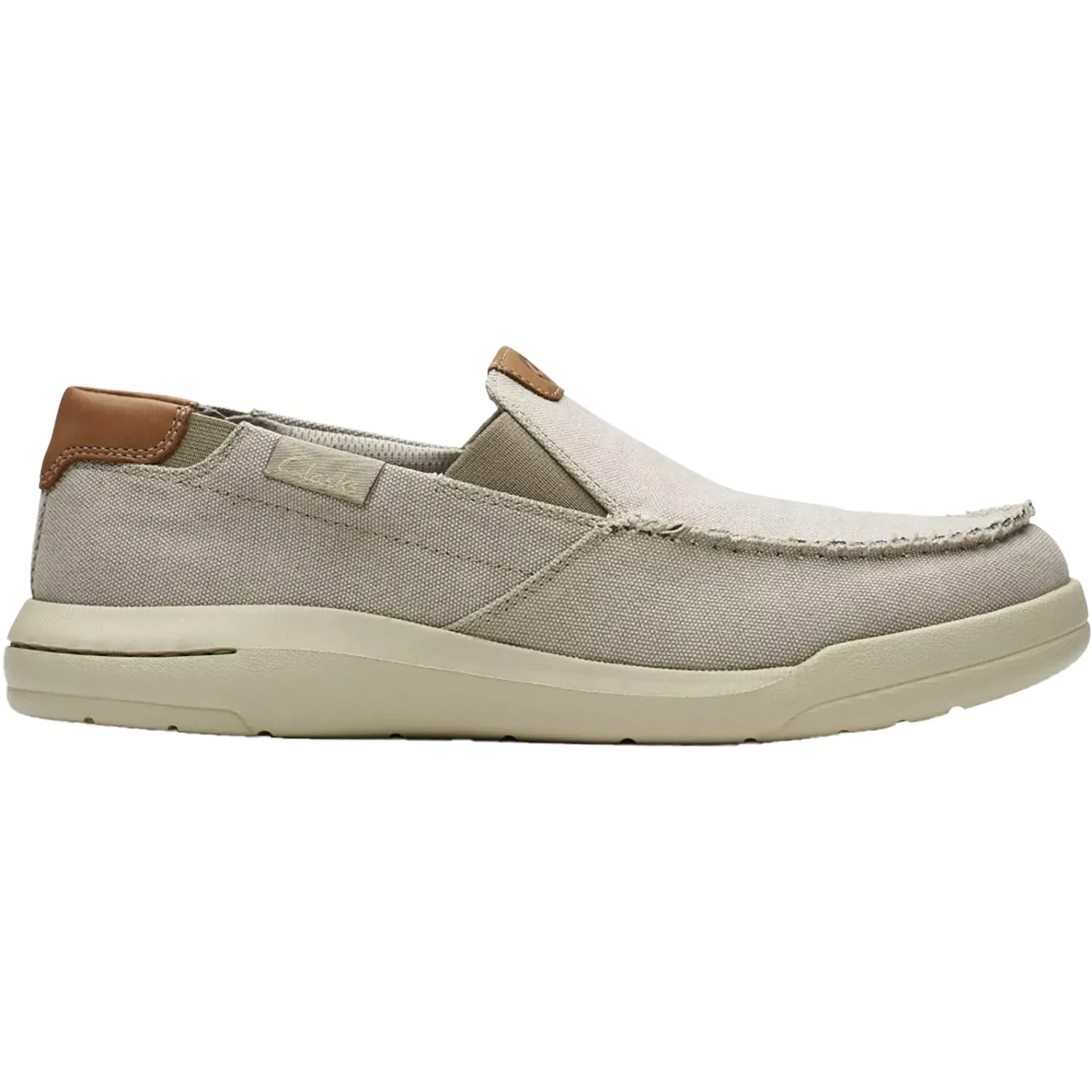 Men's Clarks Cloudsteppers Driftlite Step Light Grey Combi Synthetic