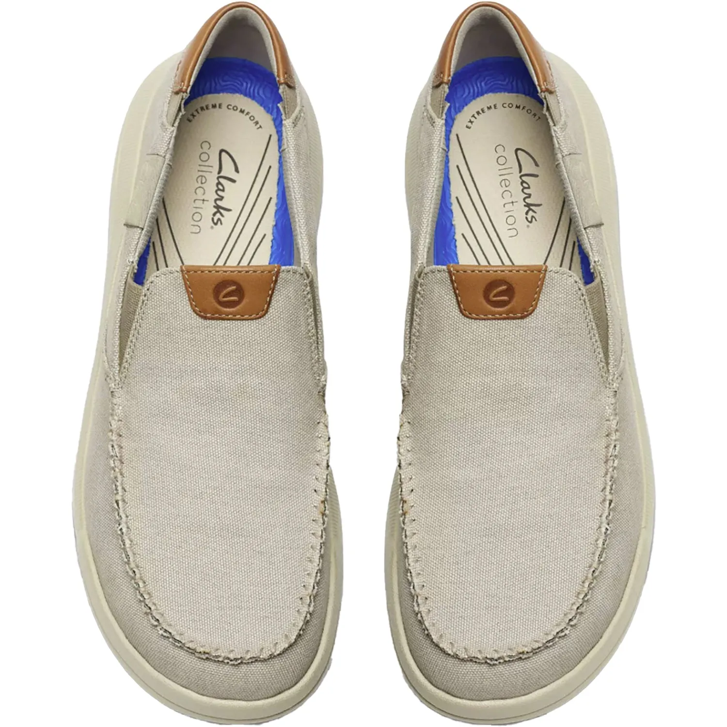 Men's Clarks Cloudsteppers Driftlite Step Light Grey Combi Synthetic
