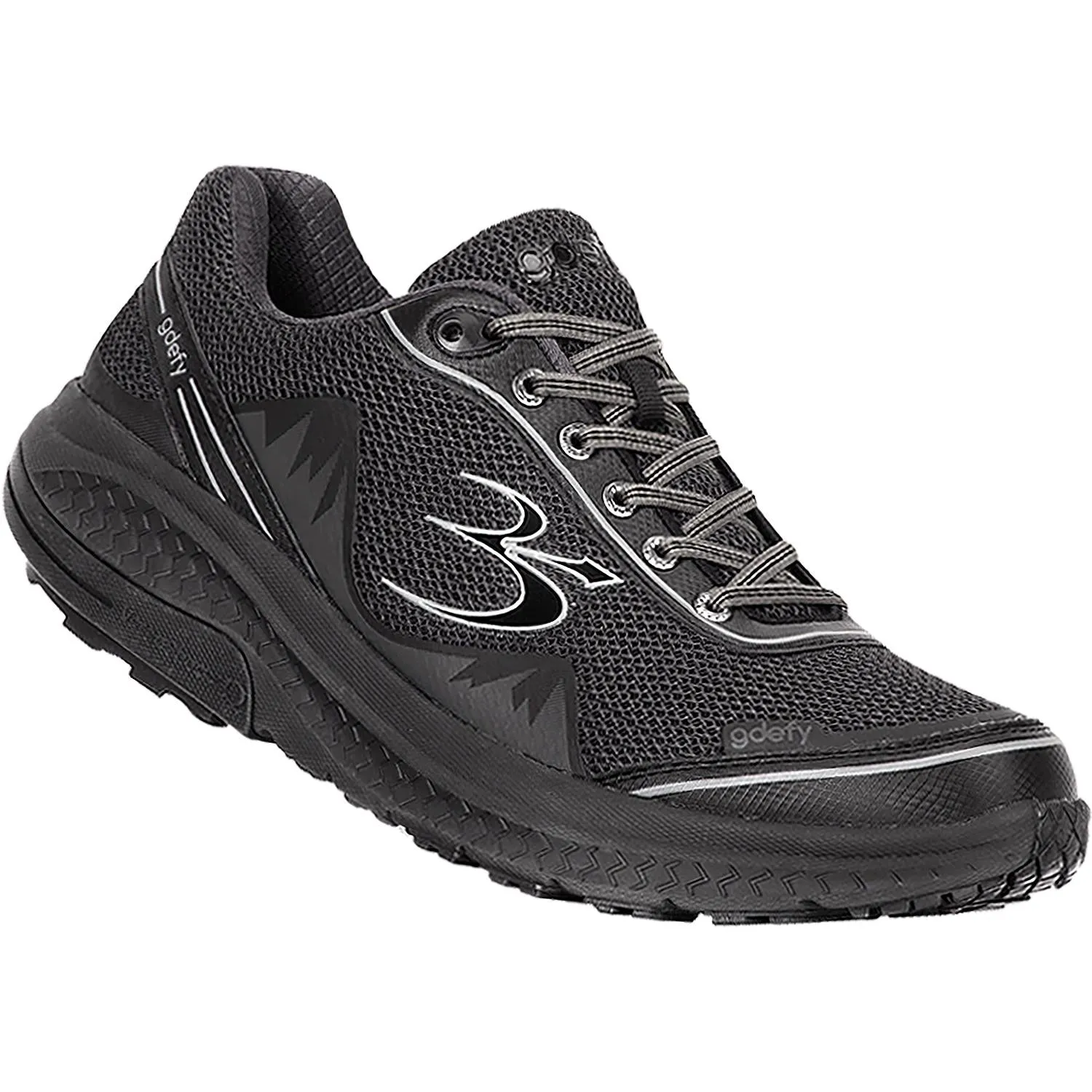 Men's Gravity Defyer G-Defy Mighty Walk Black Mesh