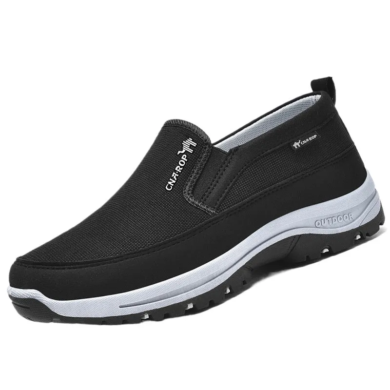 Men's Plus Size Breathable Anti-Slip Walking Shoes with Slip-On Design