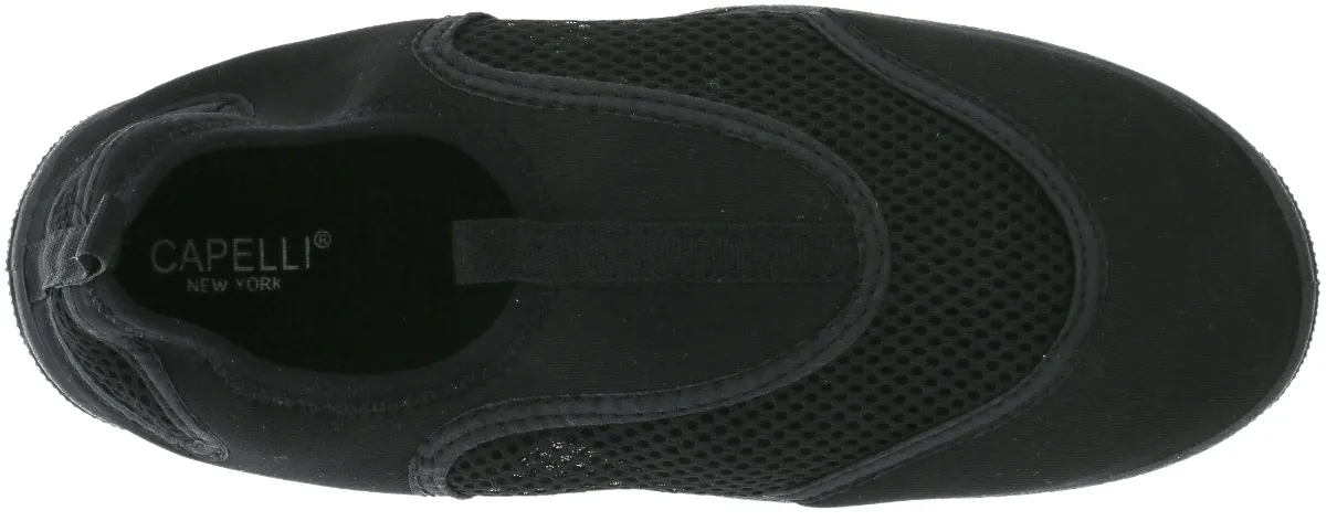 Men's Solid Black Aqua Shoes