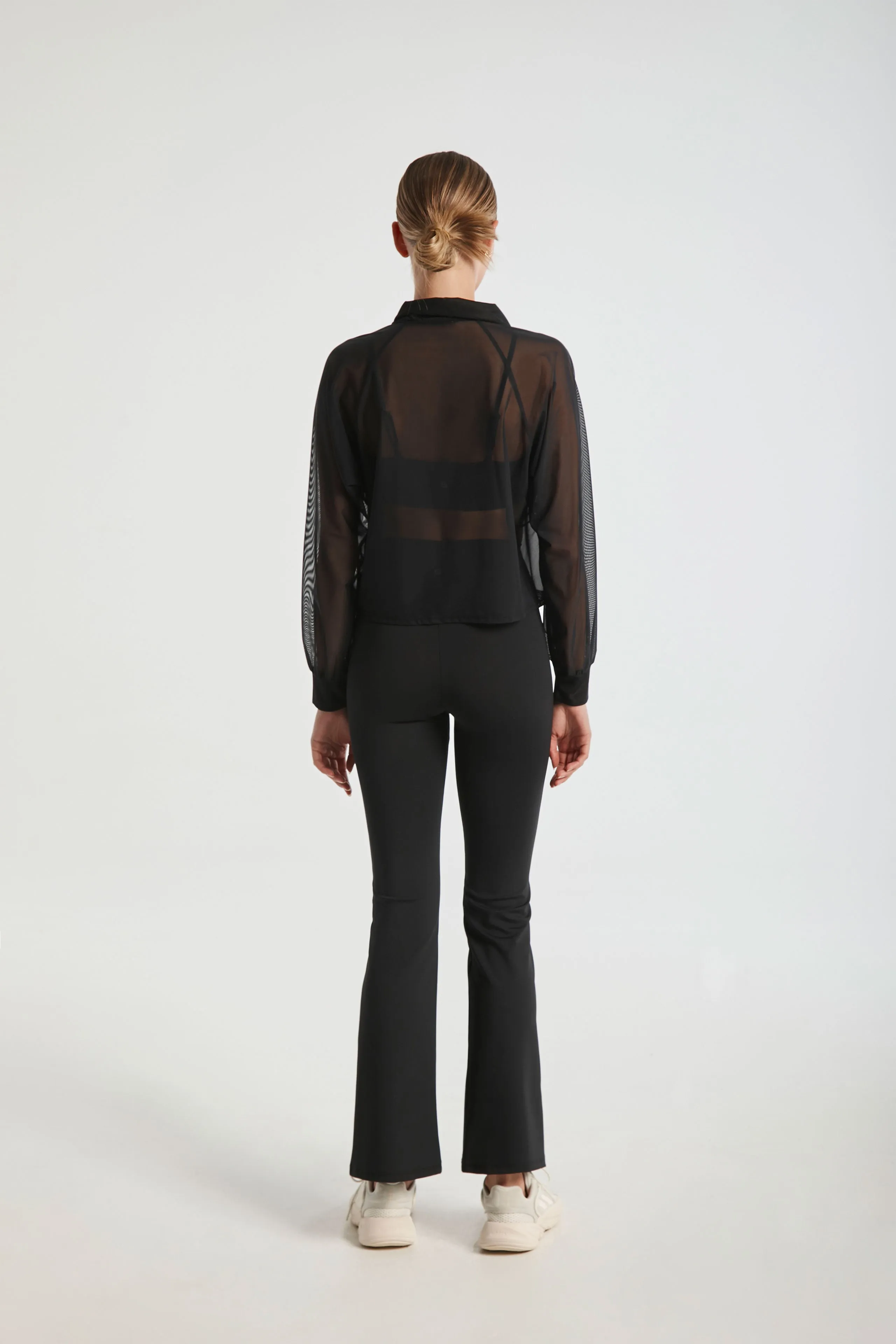 Mesh Polo Pullover
