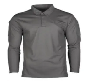 Mil-Tec® Quick-Dry Lg/Sl Tactical Grey Shirt - New