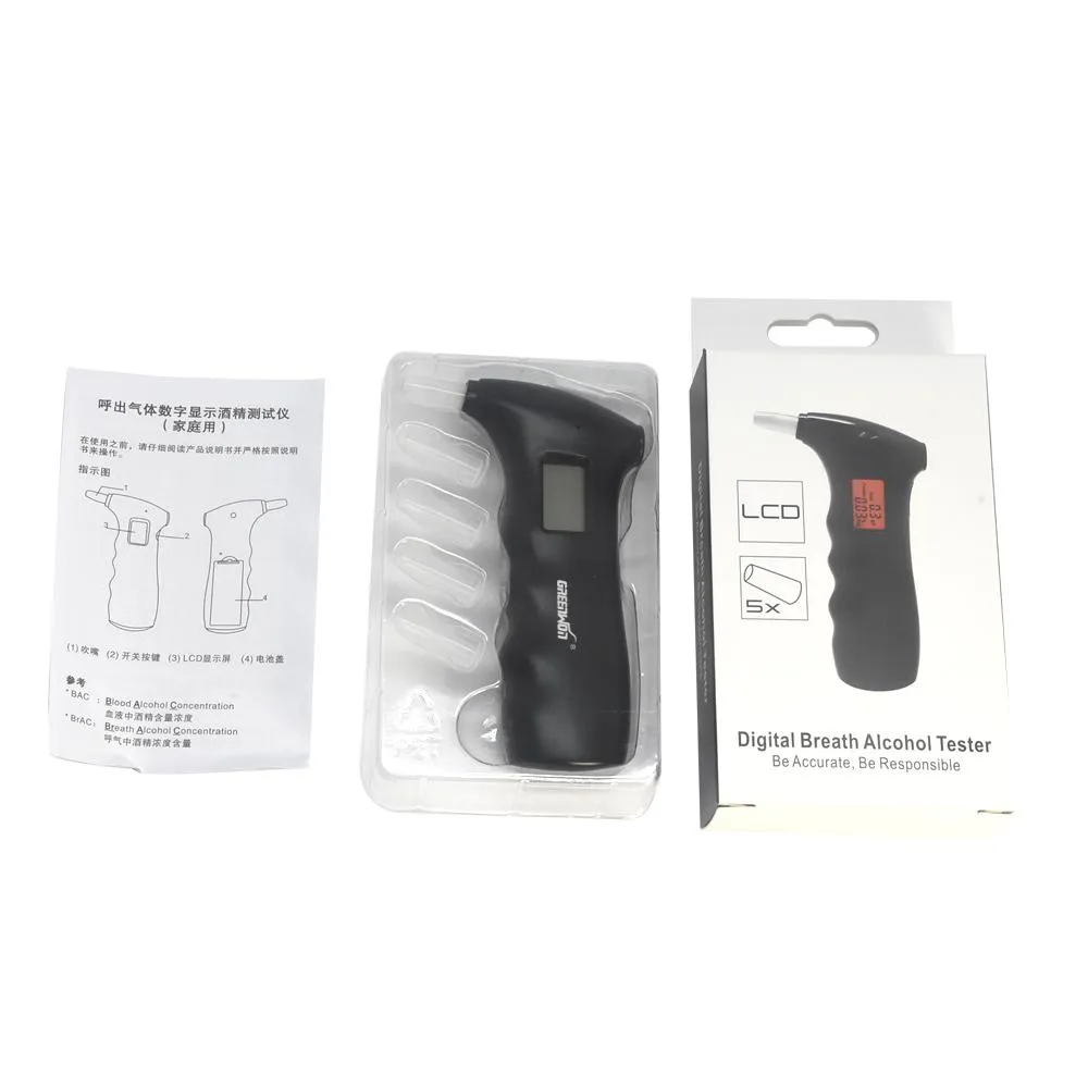 MINI BREATHALYZER KEYCHAIN WITH LCD