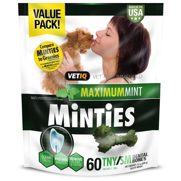 Minties Maximum Mint Tiny/Small Dental Chews