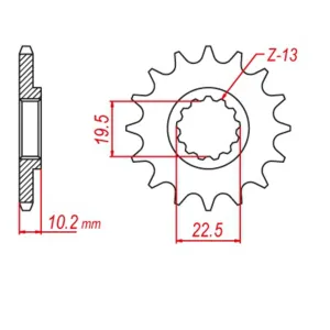 MTX 432 Hornet Lightweight Steel Front Sprocket #520