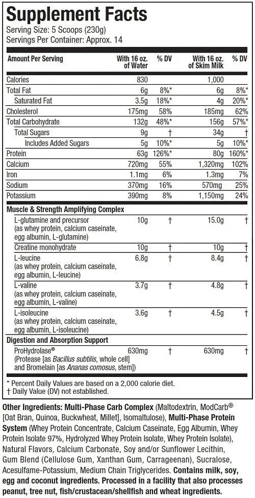MUSCLETECH MASS TECH ELITE 7LB