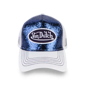 Navy Blue Glitter Trucker Hat