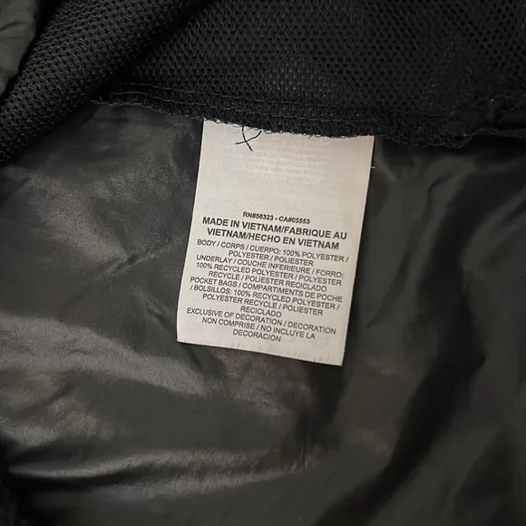 Nike Sportswear Repel Essentials Black/Black/White Hooded Windbreaker Size Med