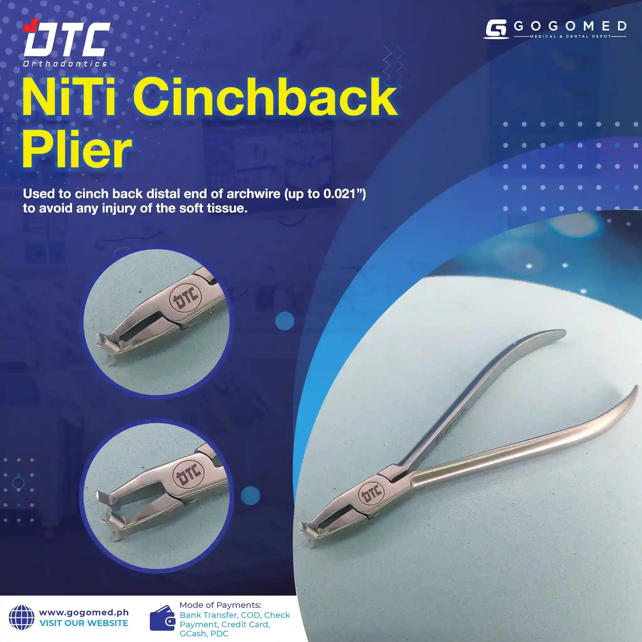 Niti Cinchback Long Handle Plier - DTC